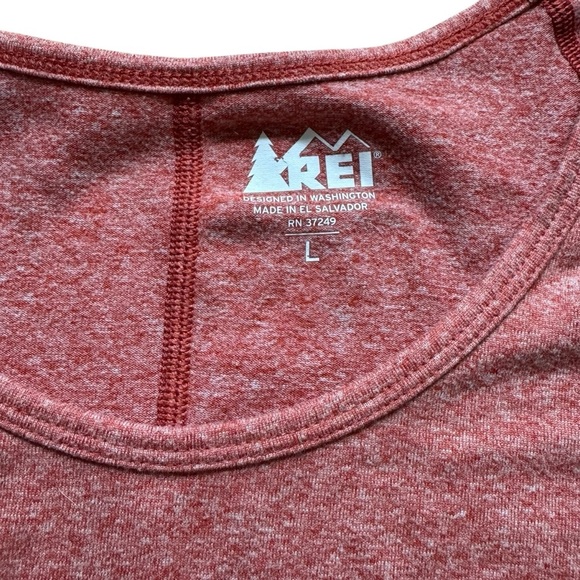 REI Clay Brick Red Athletic Short Sleeve Top Size L - Picture 4 of 5